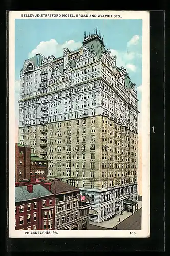 AK Philadelphia, PA, Bellevue-Stratford Hotel, Broad and Walnut Sts.