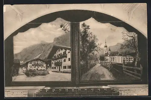 AK Hauptvorhang im Passionstheater von Erl