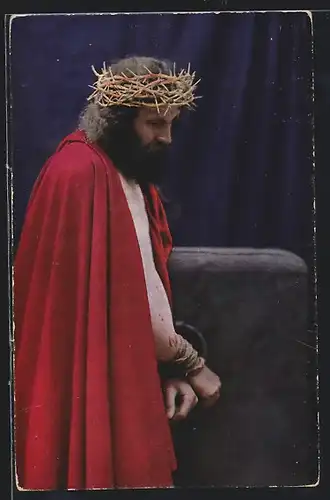 AK Passionsspiele Oberammergau 1922, Jesus an der Geisselsäule
