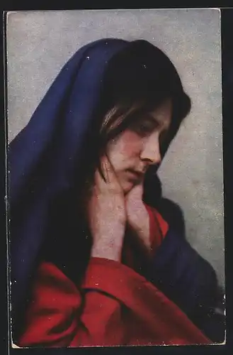 AK Passionsspiele Oberammergau 1922, Maria