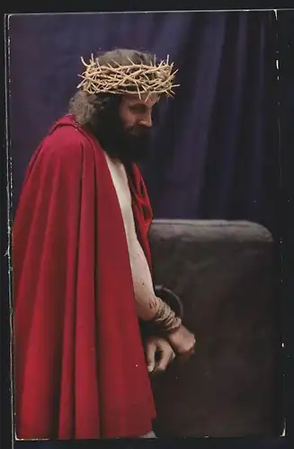 AK Passionsspiele Oberammergau 1922, Jesus an der Geisselsäule
