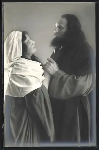 AK Passionsspiele Oberammergau 1910, Abschied Jesu von Maria