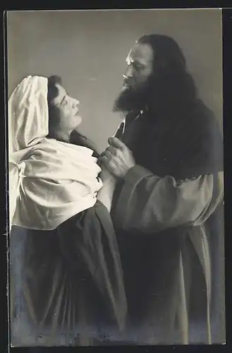 AK Passionsspiele Oberammergau 1910, Abschied Jesu von Maria