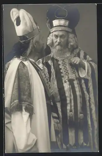 AK Passionsspiele Oberammergau 1910, Kaiphas und Annas