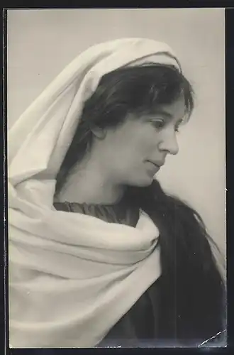 AK Passionsspiele Oberammergau 1910, Maria, Ottilie Zwink
