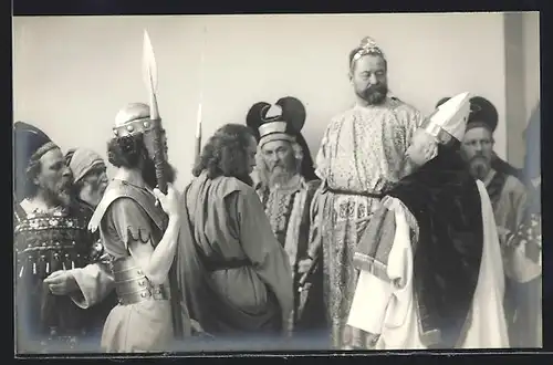 AK Passionsspiele Oberammergau 1910, Jesus vor Pilatus