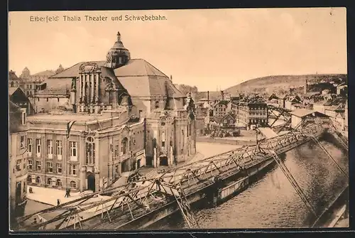 AK Elberfeld, Thalia Theater und Schwebebahn