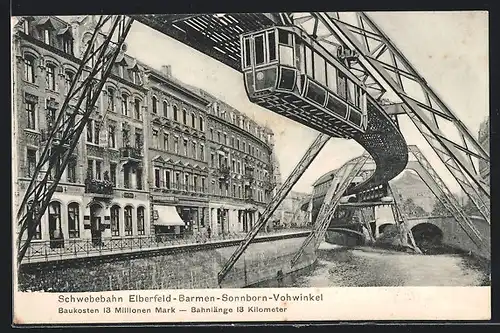 AK Schwebebahn Elberfeld-Barmen-Sonnborn-Vohwinkel