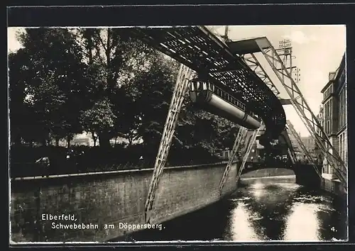 AK Elberfeld, Schwebebahn am Döppersberg