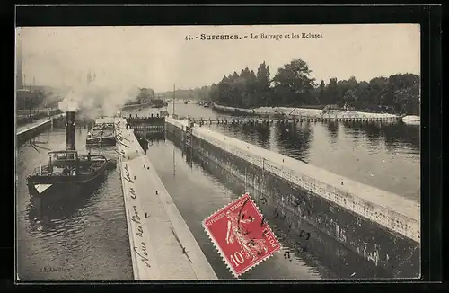 AK Suresnes, Le Barrage et les Ecluses