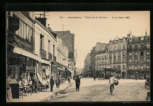AK Asnières, Place de la Station