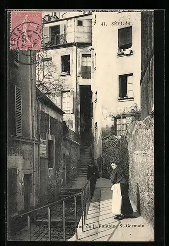 AK Sèvres, Escalier de la Fontaine St-Germain