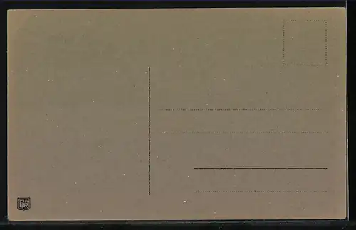 AK Hühner mit Osternest