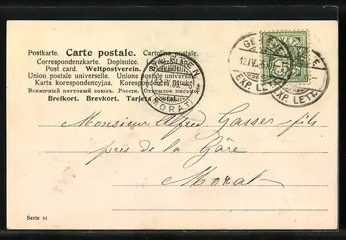 AK Hühner mit bunten Eiern, Ostergruss