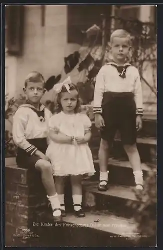 AK Die Kinder des Prinzenpaares Oskar von Preussen