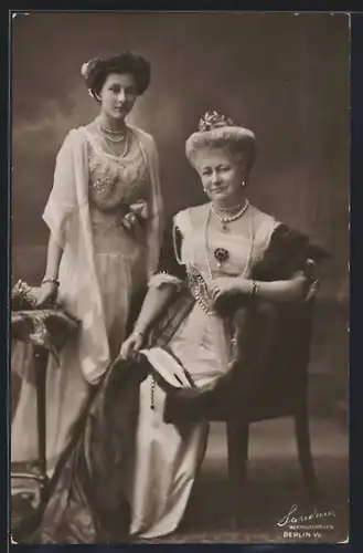 AK Kaiserin Auguste Victoria und ihre Tochter Prinzessin Victoria Louise