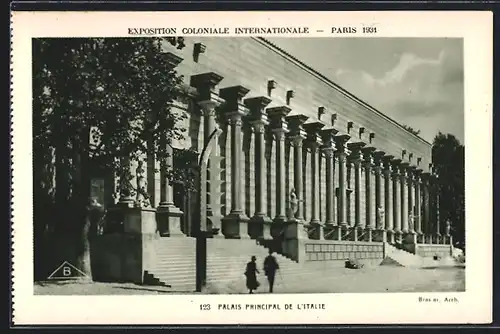 AK Paris, Exposition coloniale internationale 1931, Palais Principal de L`Italie