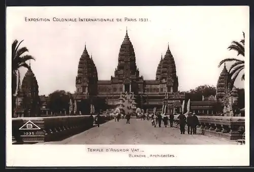 AK Paris, Exposition coloniale internationale 1931, Temple d`Angkor Vat