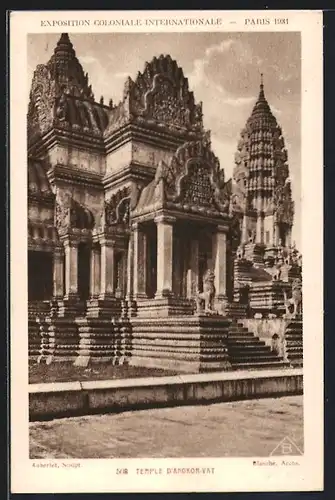 AK Paris, Exposition coloniale internationale 1931, Temple D`Angkor-Vat