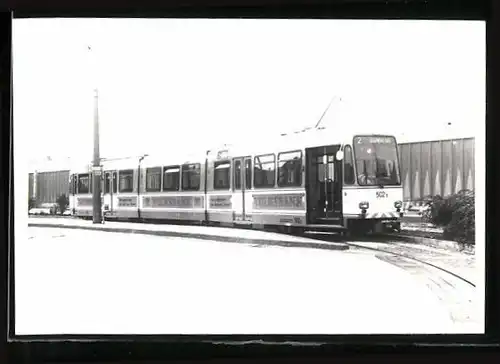Fotografie P. Boehm, Ansicht Bielefeld, Strassenbahn-Triebwagen Nr. 502 B der Linie 2 Richtung Baumheide