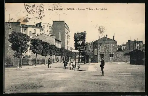 AK Malakoff-la-Tour, Avenue Wilson, La Crêche