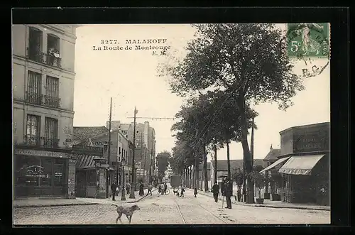 AK Malakoff, La Route de Montrouge