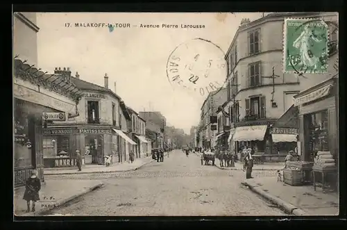 AK Malakoff-la-Tour, Avenue Pierre Larousse