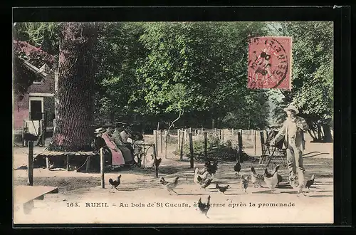 AK Rueil, Au bois de St Cucufa, à la terme après la promenade