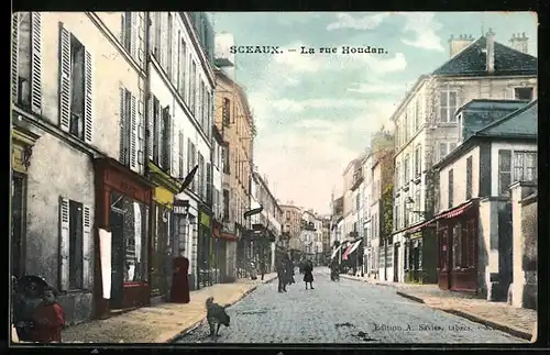 AK Sceaux, La rue Houdan