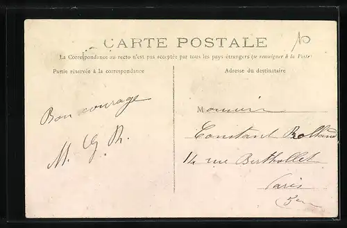 AK Sceaux, La Poste et rue de Penthièvre