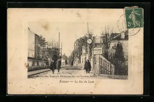 AK Sceaux, La Rue du Lycée