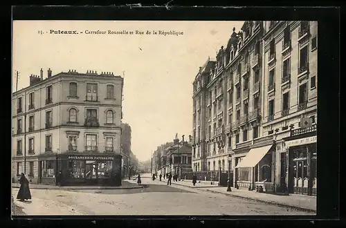 AK Puteaux, Carrefour Rouselle et Rue de la République