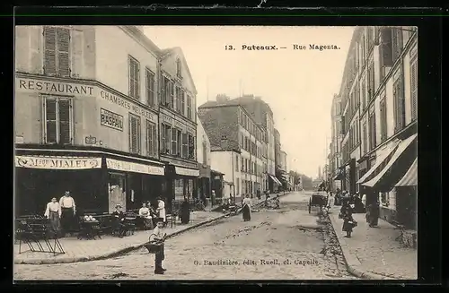 AK Puteaux, Restaurant Chambre Meublées, Rue Magenta