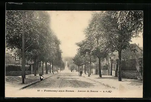 AK Fontenay-aux-Roses, Avenue de Sceaux