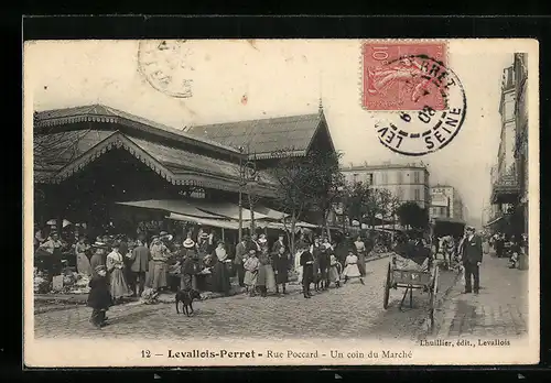 AK Levallois-Perret, Rue Poccard, Marché