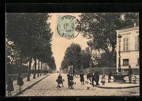AK Malakoff, Avenue de la Republique, Kinder