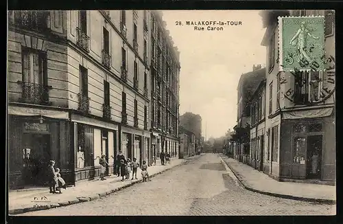 AK Malakoff-la-Tour, Rue Caron