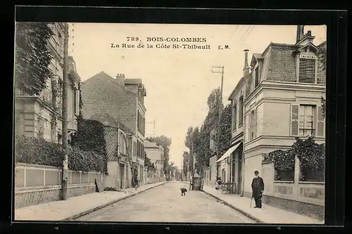 AK Bois-Colombes, La Rue de la Cote St-Thibault