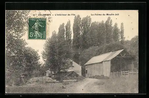 AK Colombes, L`Interieur de l`Ile, La Ferme du Moulin-Joli