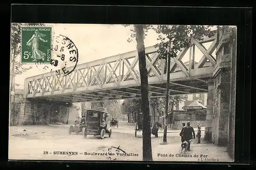 AK Suresnes, Boulevard de Versailles, Pont de Chemin de Fer