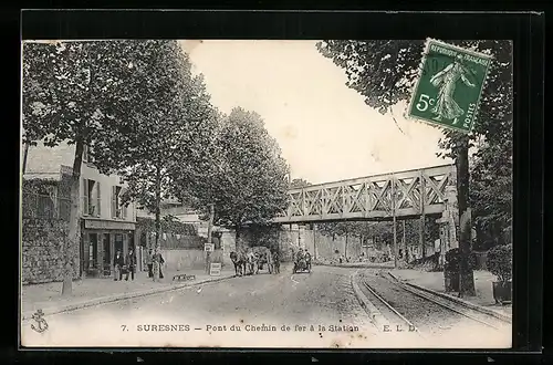 AK Suresnes, Pont du Chemin de fer à la Station