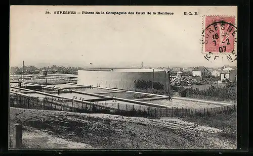 AK Suresnes, Filtres de la Compagnie des Eaux de la Banlieue