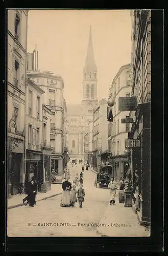 AK Saint-Cloud, Rue d`Orléans, L`Église