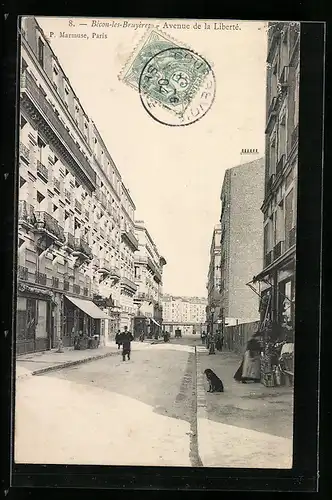 AK Bécon-les-Bruyères, Avenue de la Liberté