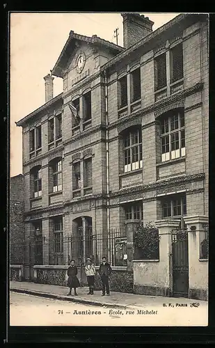 AK Asnières, École, rue Michelet