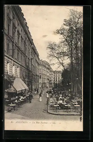 AK Asnières, La Rue Pasteur
