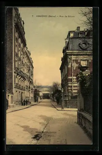 AK Asnières, Rue de Bécon