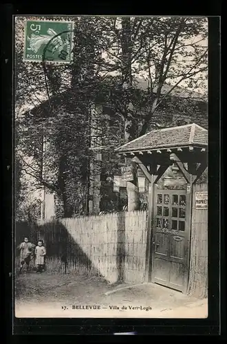 AK Bellevue, Villa du Vert Logis et deux enfants