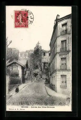 AK Sévres, Entrée des Villas Brancas
