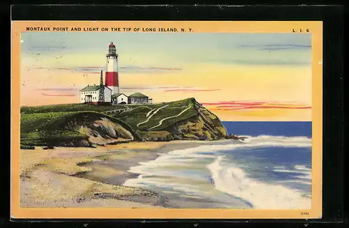 AK Long Island, NY, Montauk Point and Light on the tip of Long Island